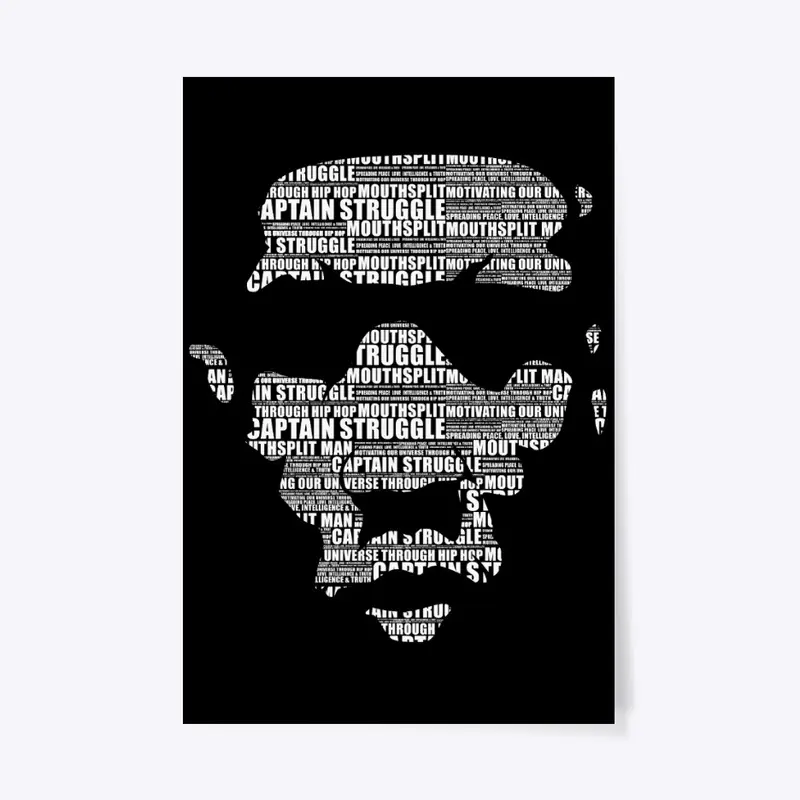 Captain Struggle Word Logo Wall Art