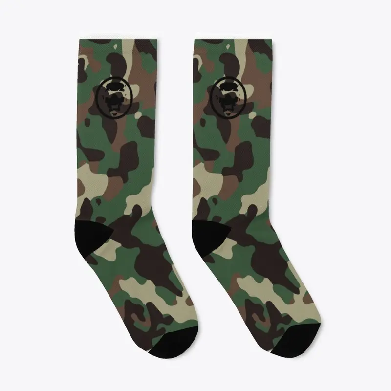 Mouth Split Camo Socks