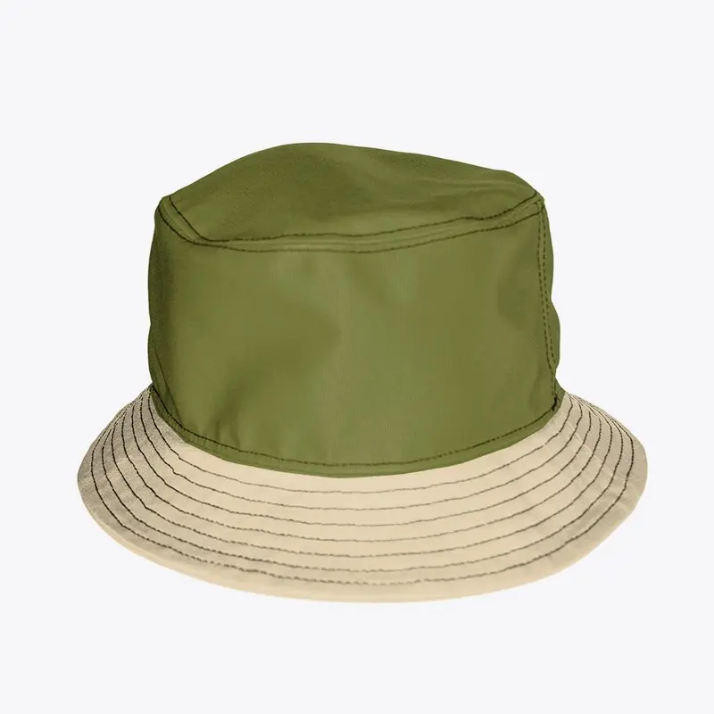 Olive Green and Creme bucket 