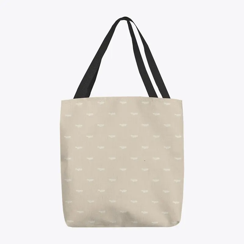 Creme Print Tote