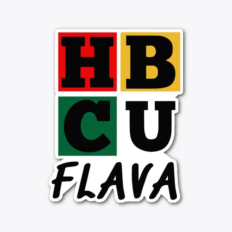 HBCU Flava Sticker